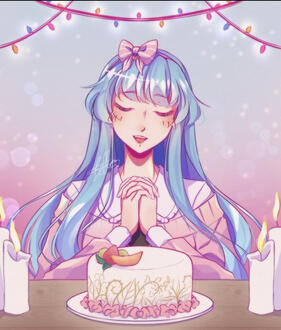 Anime style halfbody