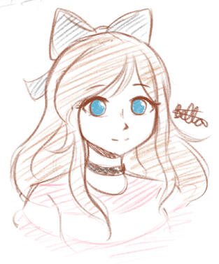 Normal sketch bust-up